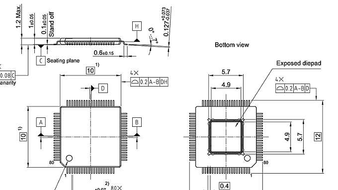 PG-TQFP-80-7_Package Outline