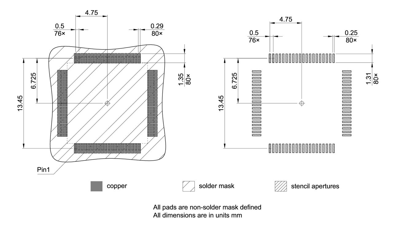 PG-TQFP-80-800_Footprint Drawing