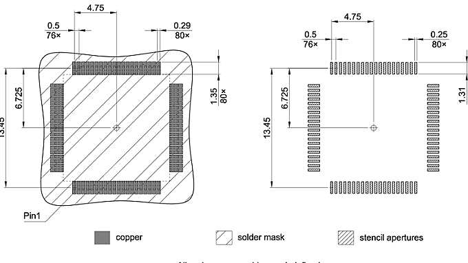 PG-TQFP-80-800_Footprint Drawing