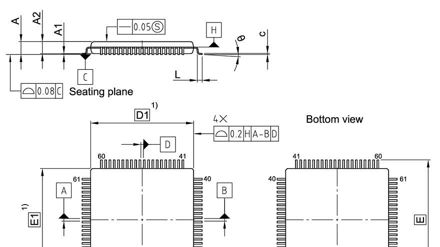 PG-TQFP-80-800_Package Outline