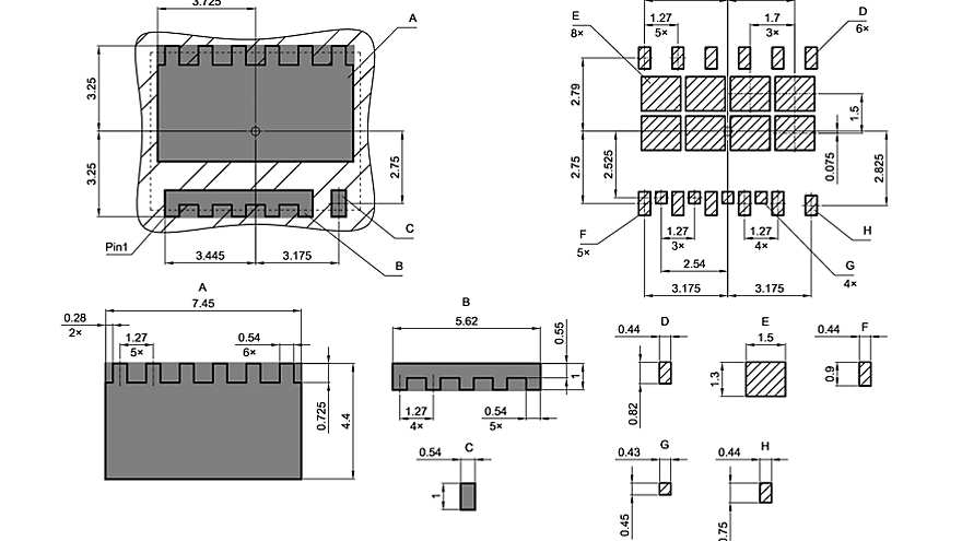 PG-TSON-12-1_Footprint Drawing