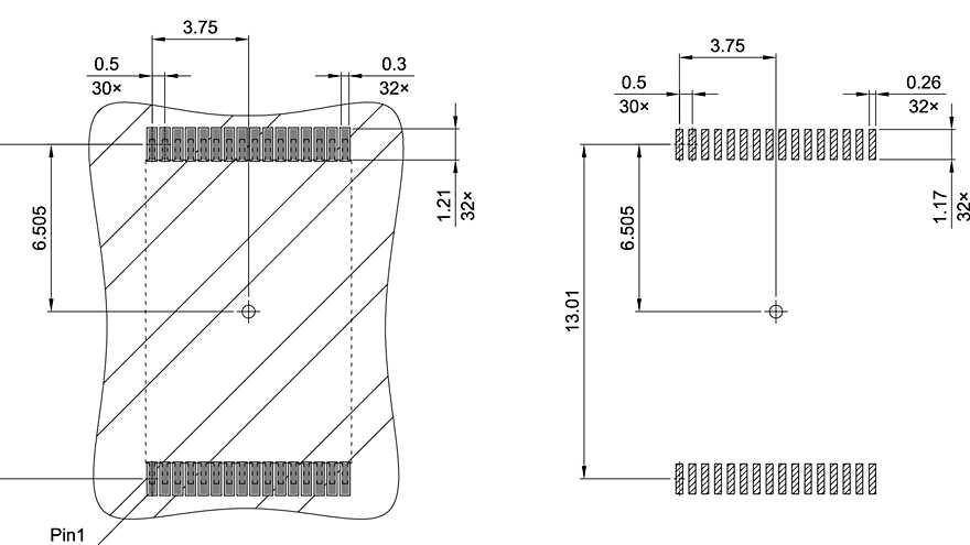 PG-TSOP-32-801_Footprint Drawing