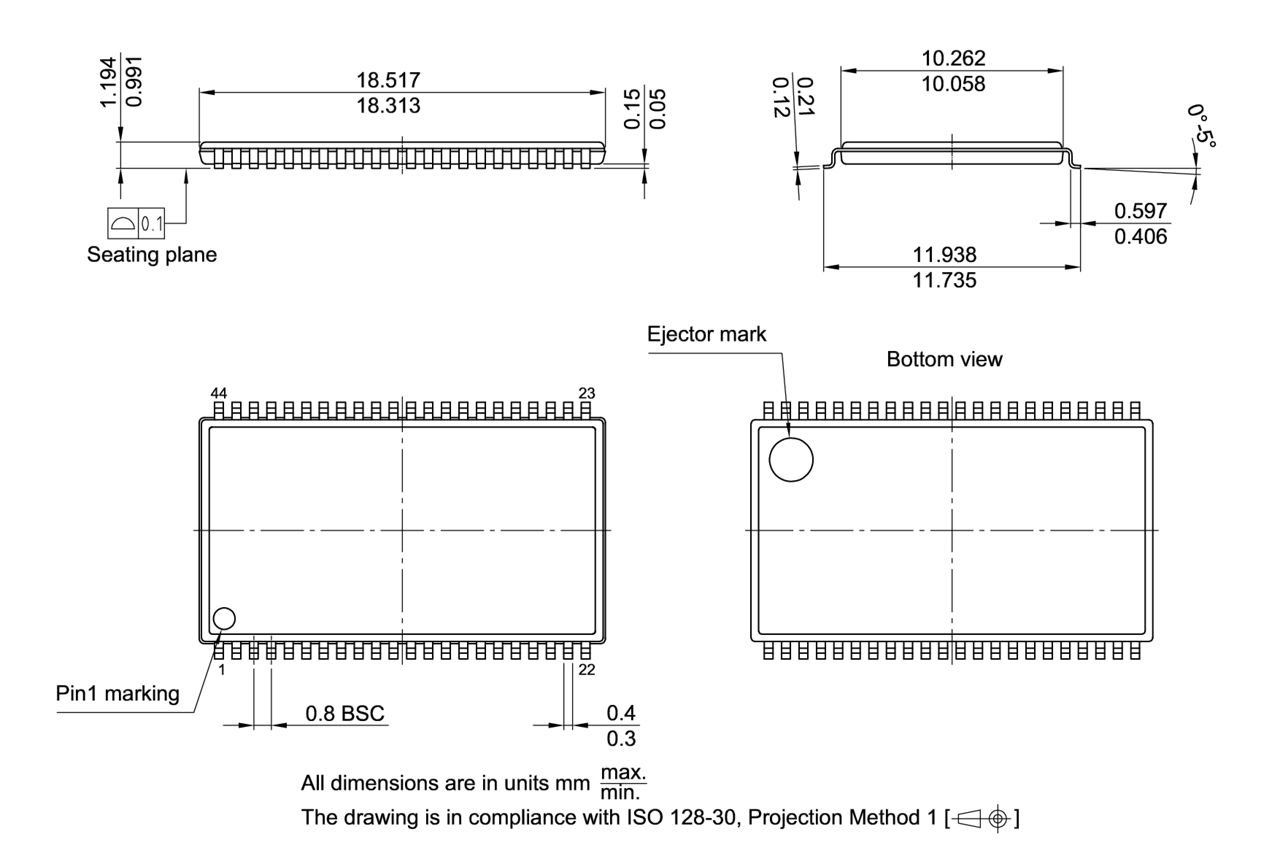 PG-TSOP-44-800_Package Outline