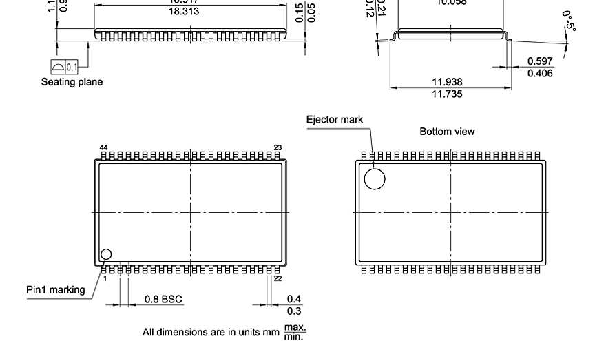 PG-TSOP-44-800_Package Outline