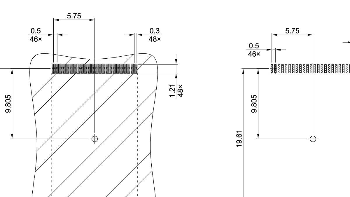PG-TSOP-48-800_Footprint Drawing