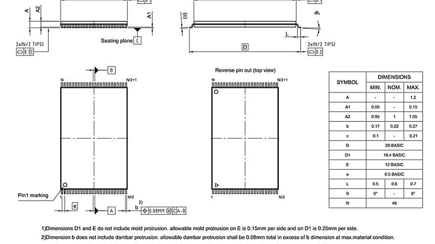 PG-TSOP-48-801_Package Outline