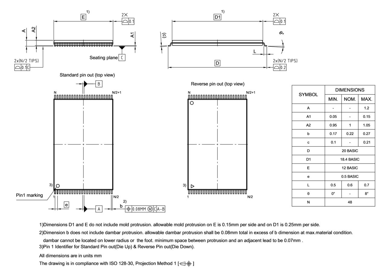 PG-TSOP-48-803_Package Outline