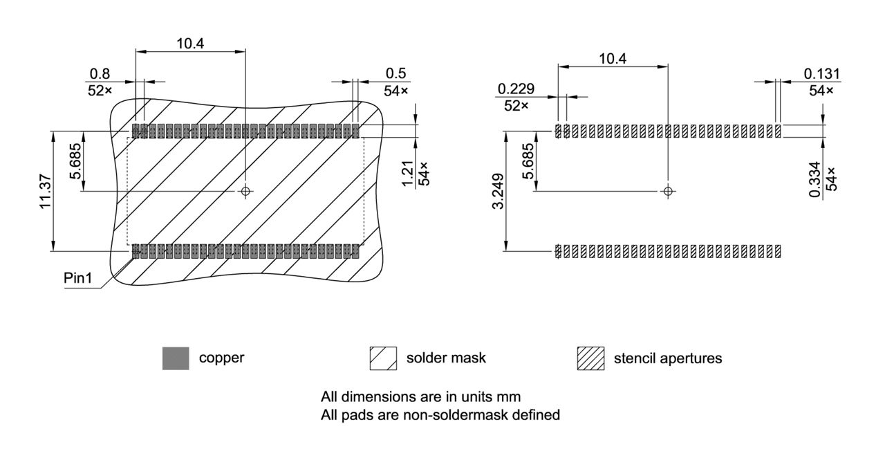 PG-TSOP-54-800_Footprint Drawing