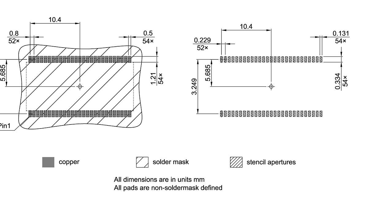 PG-TSOP-54-800_Footprint Drawing