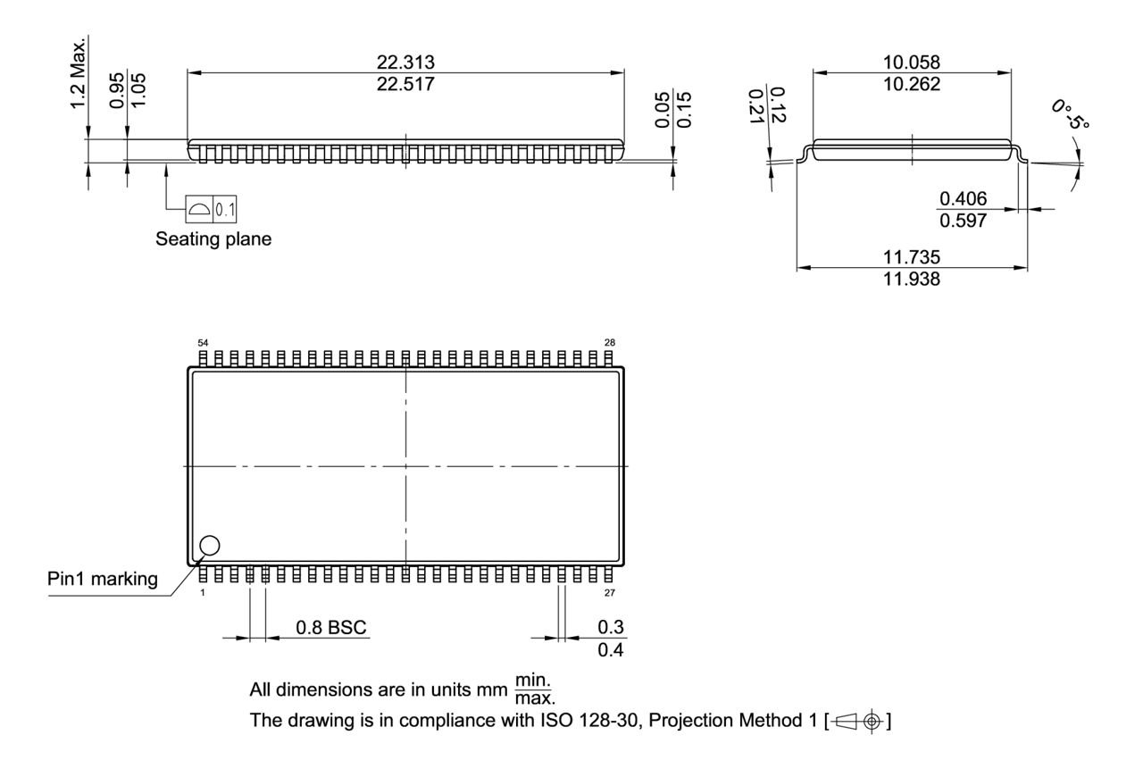 PG-TSOP-54-800_Package Outline