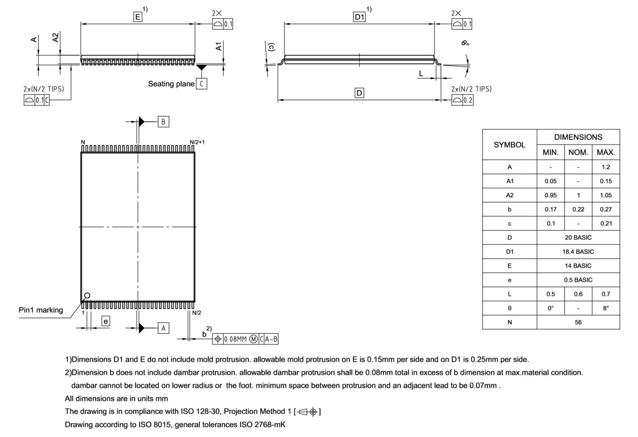 PG-TSOP-56-800_Package Outline