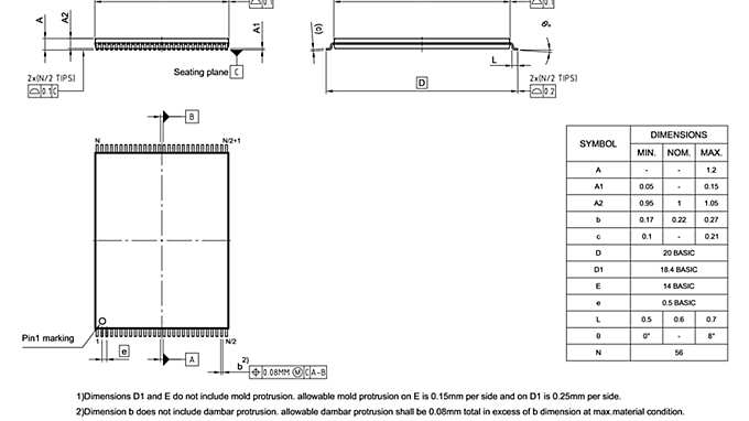 PG-TSOP-56-800_Package Outline