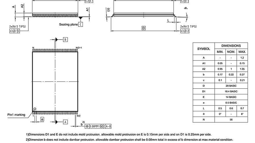 PG-TSOP-56-800_Package Outline