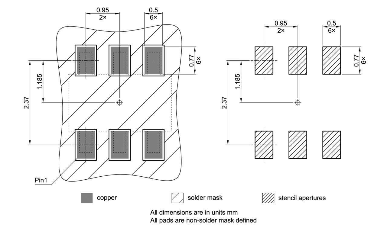 PG-TSOP6-6-6_Footprint Drawing