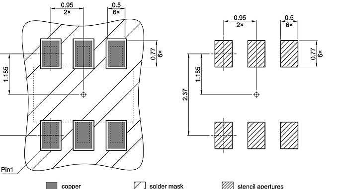 PG-TSOP6-6-8_Footprint Drawing
