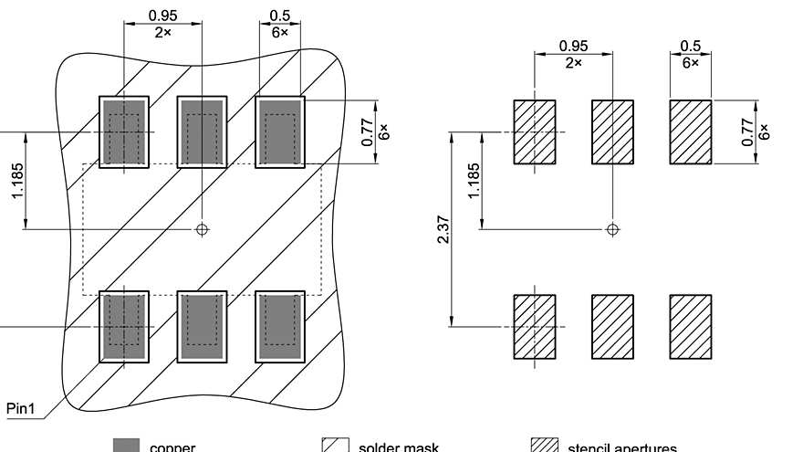 PG-TSOP6-6-8_Footprint Drawing