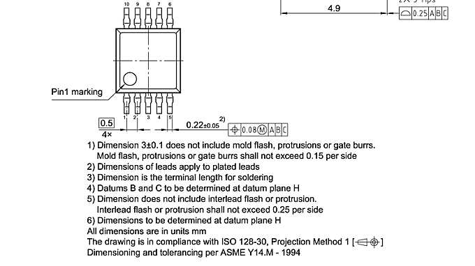 PG-TSSOP-10-3_Package Outline