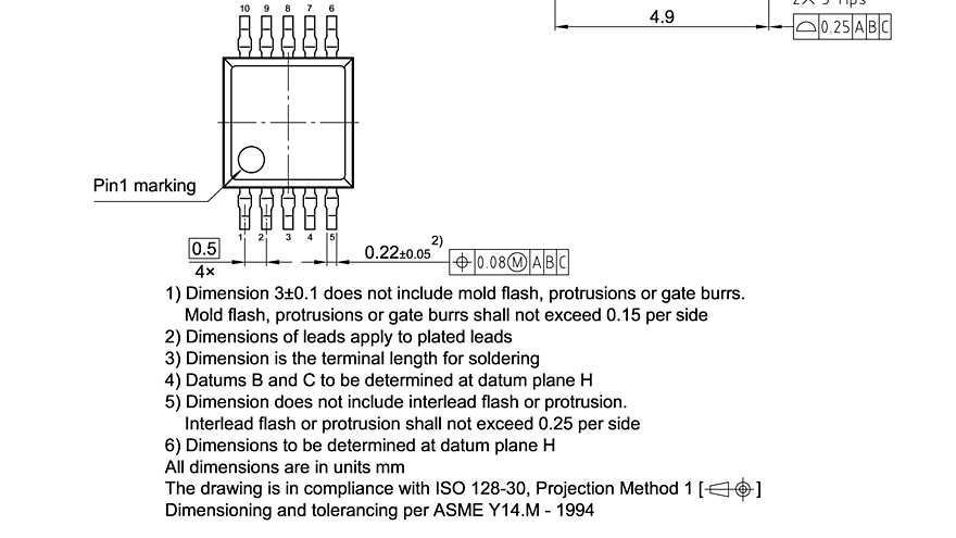 PG-TSSOP-10-3_Package Outline