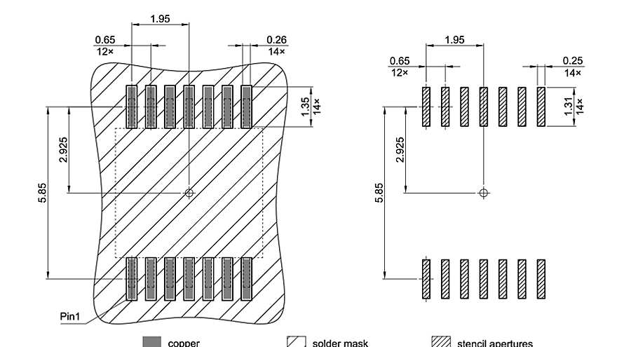 PG-TSSOP-14-1_Footprint Drawing