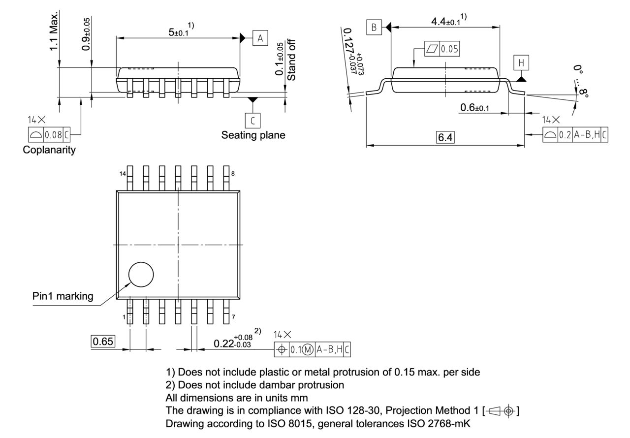PG-TSSOP-14-1_Package Outline
