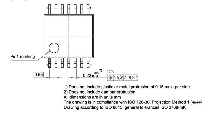 PG-TSSOP-14-1_Package Outline