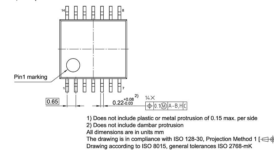 PG-TSSOP-14-1_Package Outline