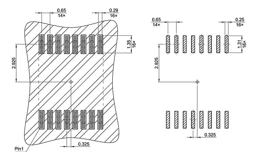 PG-TSSOP-16-11_Footprint Drawing