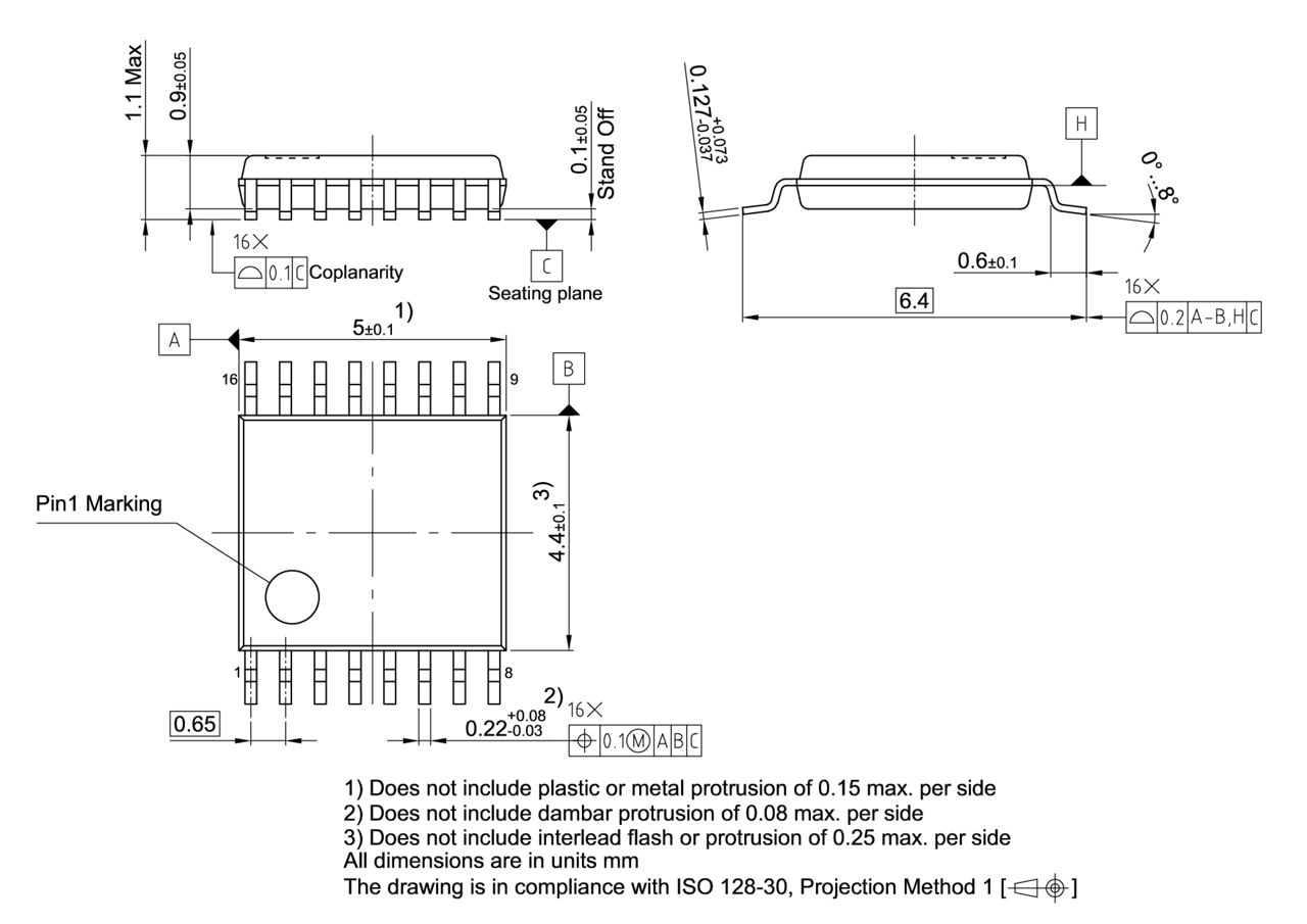 PG-TSSOP-16-11_Package Outline
