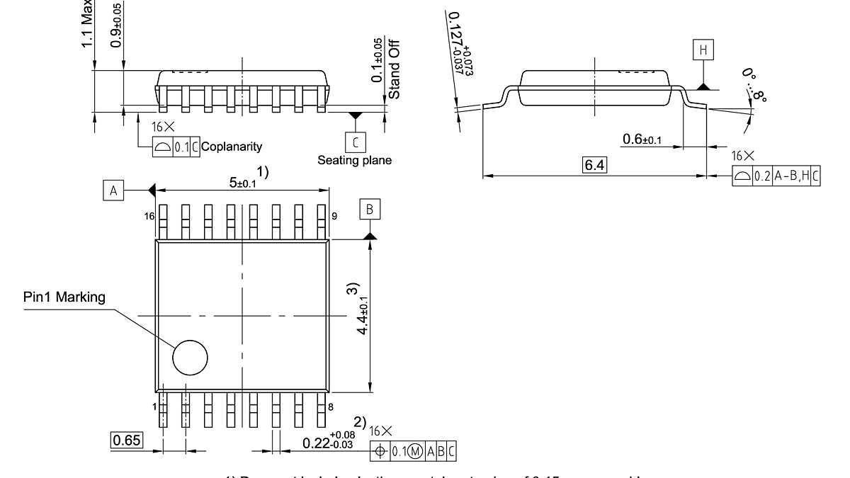 PG-TSSOP-16-11_Package Outline