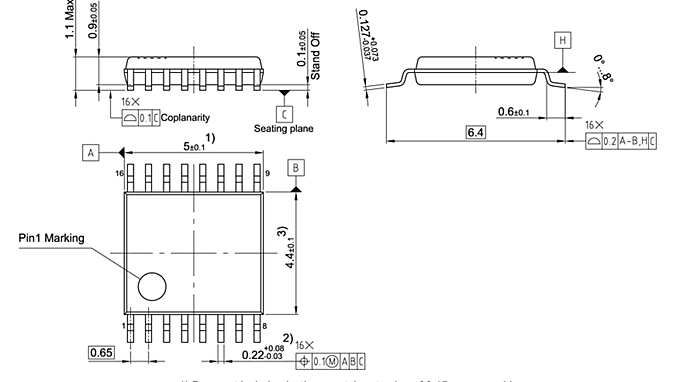PG-TSSOP-16-11_Package Outline