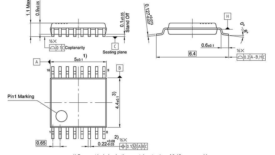PG-TSSOP-16-11_Package Outline