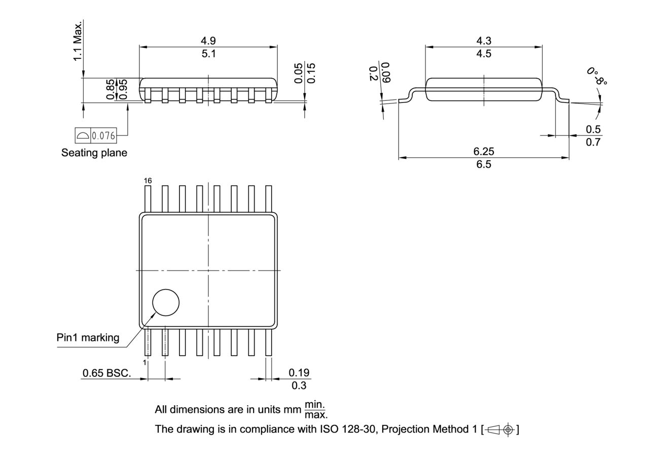 PG-TSSOP-16-801_Package Outline