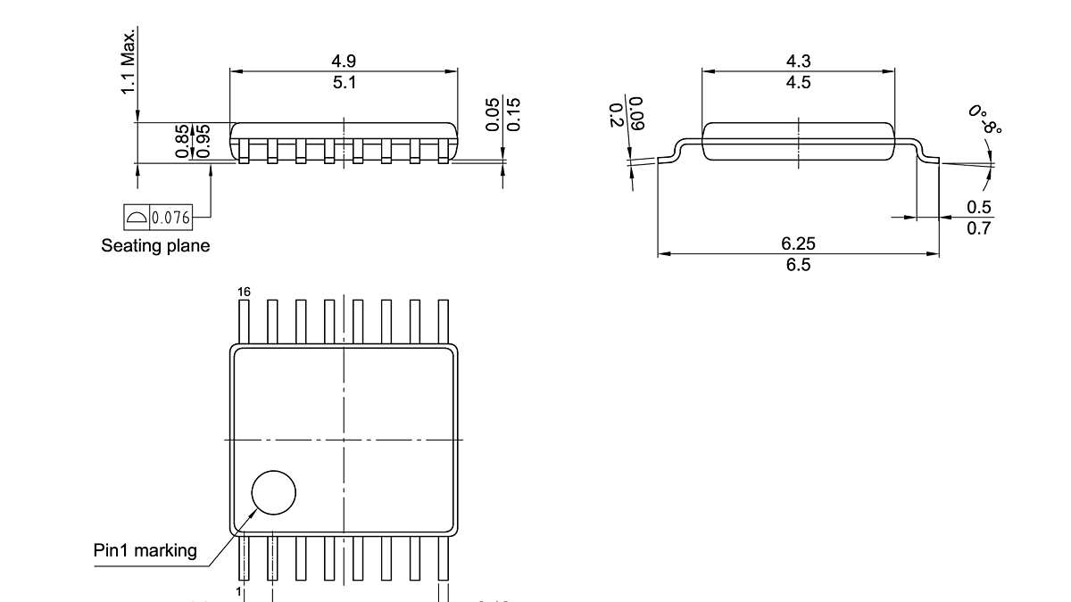 PG-TSSOP-16-801_Package Outline