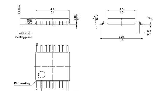 PG-TSSOP-16-801_Package Outline
