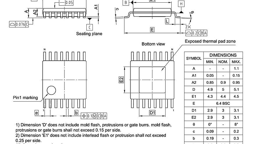 PG-TSSOP-16-802_Package Outline