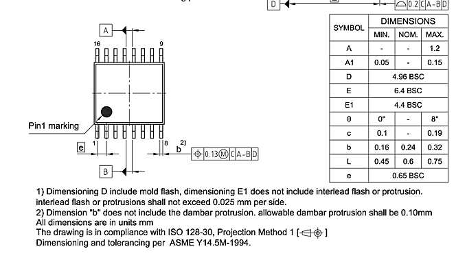 PG-TSSOP-16-803_Package Outline