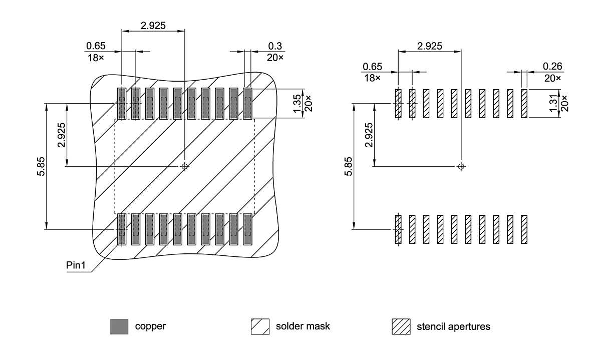 PG-TSSOP-20-802_Footprint Drawing