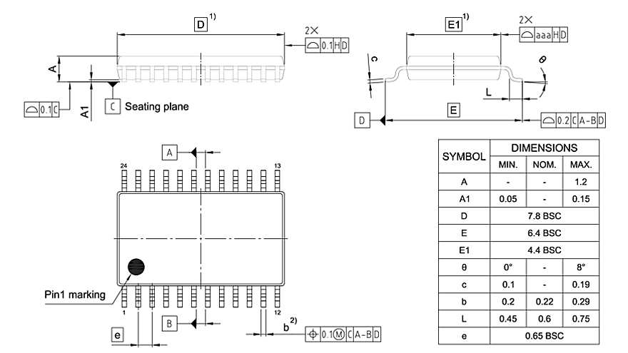 PG-TSSOP-24-803_Package Outline