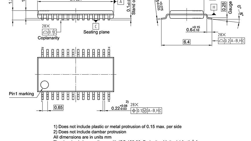 PG-TSSOP-28-1_Package Outline