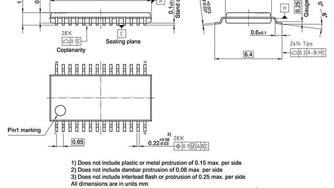 PG-TSSOP-28-16_Package Outline
