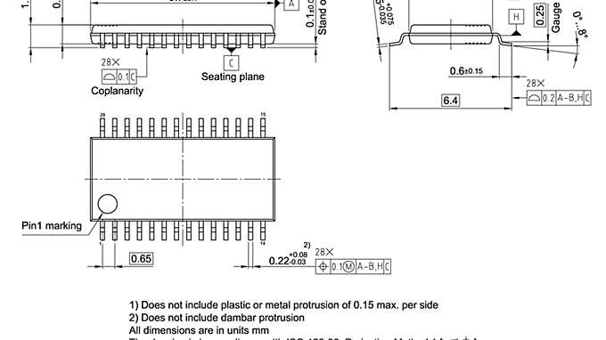 PG-TSSOP-28-9_Package Outline