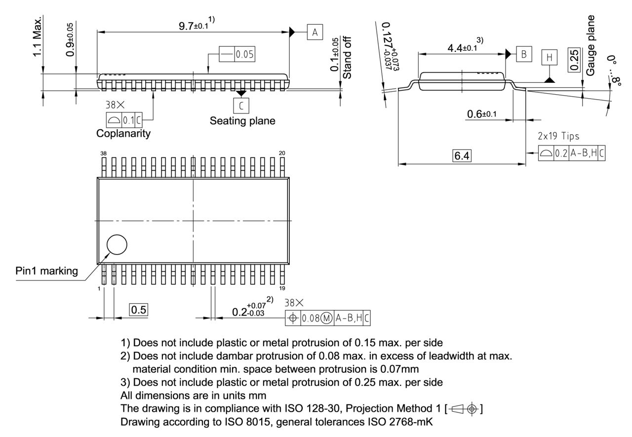 PG-TSSOP-38-9_Package Outline