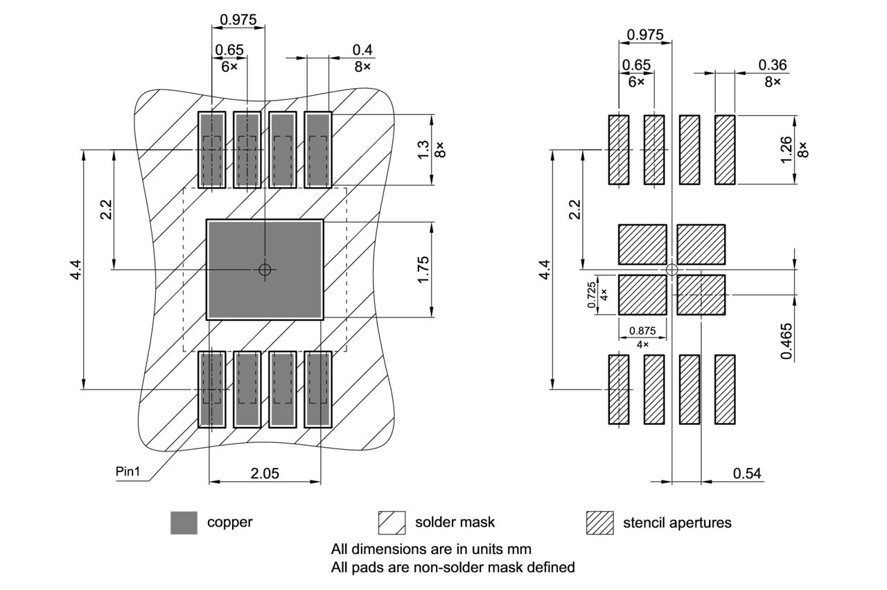PG-TSSOP-8-1_Footprint Drawing