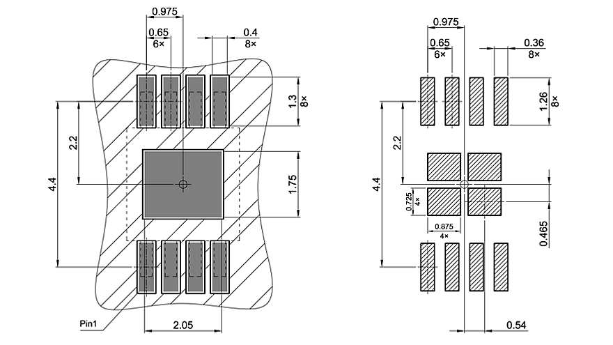 PG-TSSOP-8-2_Footprint Drawing