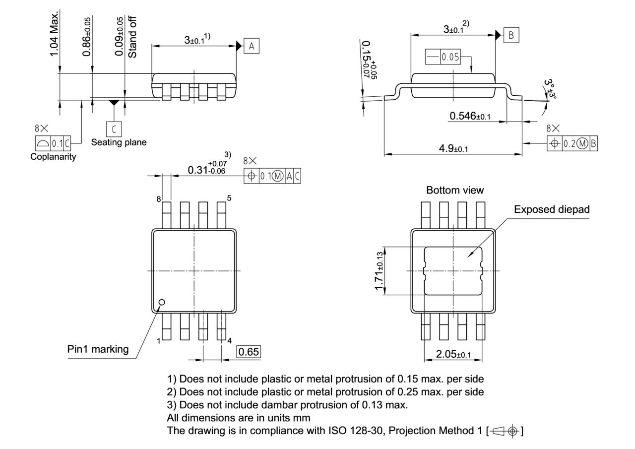 PG-TSSOP-8-2_Package Outline