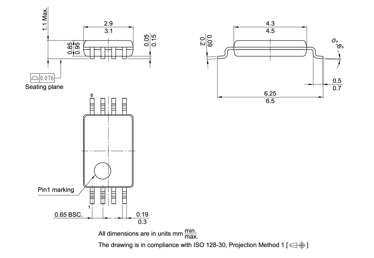 PG-TSSOP-8-801_Package Outline