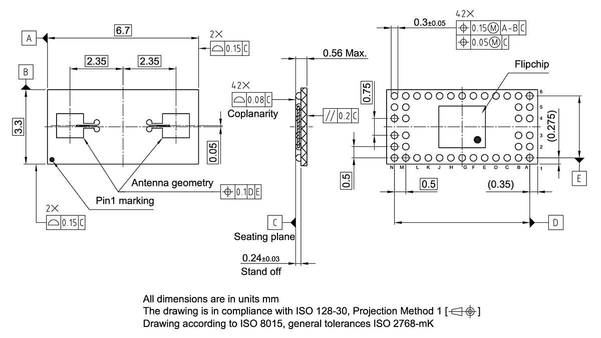 PG-UF2BGA-42-1_Package Outline