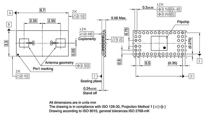 PG-UF2BGA-42-1_Package Outline