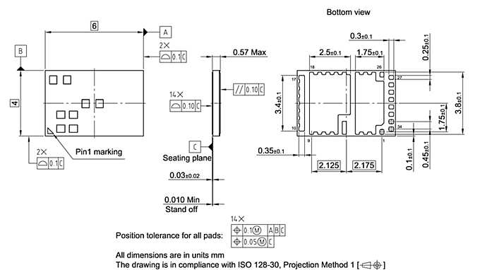 PG-UFLGA-34-1_Package Outline