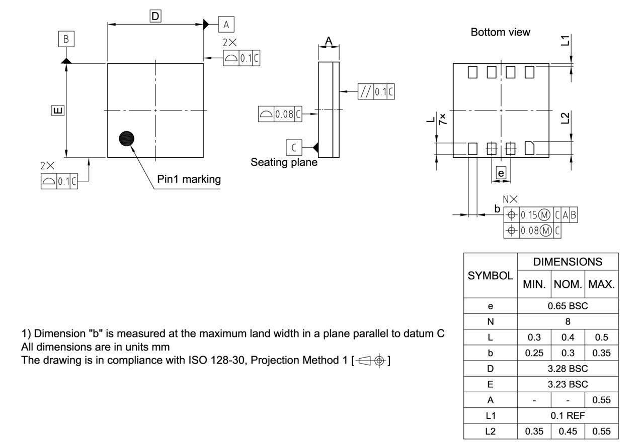 PG-UFLGA-8-1_Package Outline